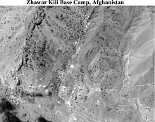 A U.S. satellite photo of the Zhawar Kili Al-Badr Base Camp Zhawar Kili Al-Badr Camp 3.jpg