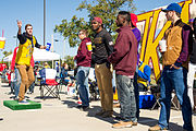 Homecoming tailgate op Texas A&M University in 2014