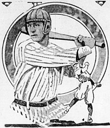 A concept drawing of a batting helmet from 1920. That year, MLB player Ray Chapman had been fatally struck in the head by a pitch. 1920 batting helment concept.jpeg