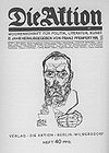 Titel der Aktion von 1914 mit einer Illustration von Egon Schiele