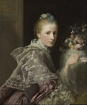 The intimate portrait of his second wife Margaret Lindsay by Allan Ramsay, 1758 Allan Ramsay - The Artist's Wife- Margaret Lindsay of Evelick, c 1726 - 1782 - Google Art Project.jpg