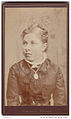 Anna Pregizer, Foto W. Hornung, Tübingen, um 1885