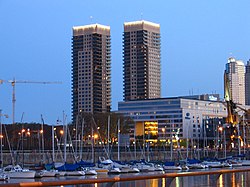 Hilton and River View towers in Puerto Madero, Buenos Aires