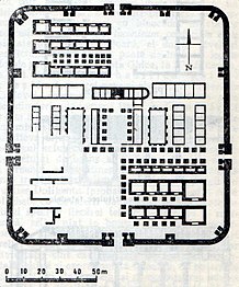 Planul castrului Drobeta în faza a II-a