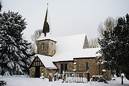 De kerk van Chaldon.