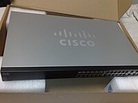 Cisco small business SG300-28 28-port Gigabit Ethernet rackmount switch.jpg
