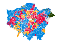 Citywide ward results of the 2006 London local elections.svg