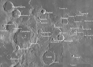 Magelhaens (oben links) und Umgebung (LROC-WAC)