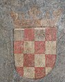 Primer ejemplo conocido de escudo croata representado en Innsbruck , Austria (1495)