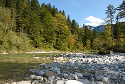 Нижнее течение реки осенью 2017 года.
