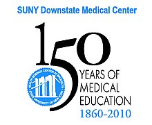 2010 was SUNY Downstate's sesquicentennial, celebrating 150 years in medical education. Downstate sesqui logo.jpg