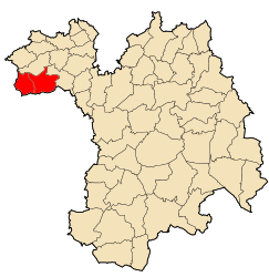 Distretto di Guenzet – Mappa