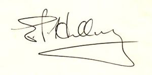 English: Edmund Hillary's signature