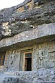 Non-structural lintel in Buddhist cave temple at Ellora Caves, India