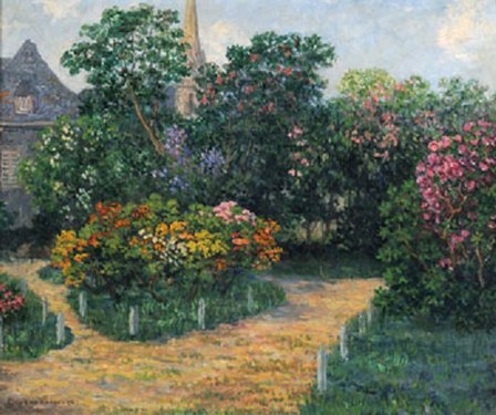 Giardino fiorito a Châteaulin