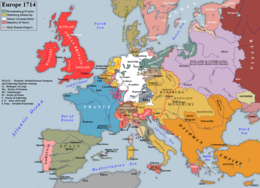 Western Europe in 1714, after the Treaties of Utrecht and Rastatt Europe 1714.png