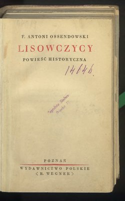 Okładka lub karta tytułowa