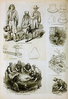 Fur-hat industry Fur industry- hat-making, Canadian voyageurs. ( 1858- ).jpg