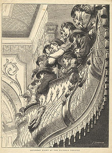 Saturday night audience at the Victoria Theatre, London (1872) G Durand Saturday Night at the Victoria Theatre VA.jpg