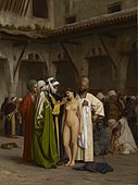 『奴隷市場』(1866) ジャン＝レオン・ジェローム(1824- 1904)