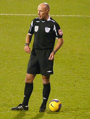 English football (soccer) referee Howard Webb