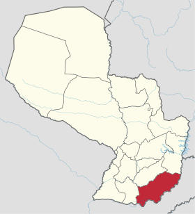 Localisation de Département d'Itapúa