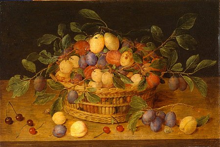 Panier de prunes Musée d'Orléans