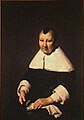 Pendant portrait of his wife Agatha van Hoorn, by Jan de Bray