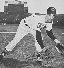 Perry im Trikot der Cleveland Indians (1961)