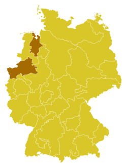 Mapa da área da diocese