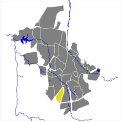 Karte von Academia im Stadtgebiet von Windhoek