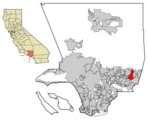 Kart over San Dimas