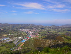 View of the town from the south (at Buruntza mountain)