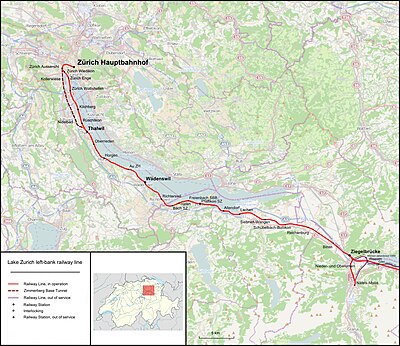 Linksufrige Zürichseebahn en