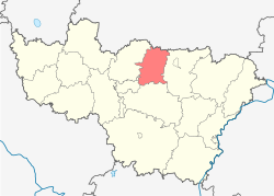 卡梅什科沃区的位置
