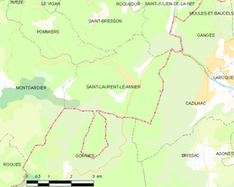 Saint-Laurent-le-Minier - Localizazion