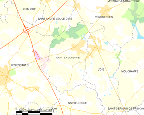 Poziția localității Sainte-Florence