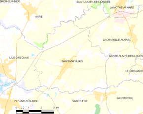 Poziția localității Saint-Mathurin