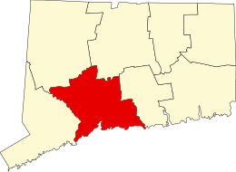 Contea di New Haven – Mappa