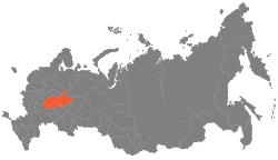 伏尔加-维亚特卡经济区在俄罗斯的位置