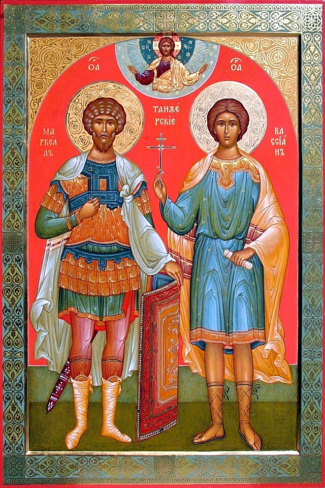 Ortodokst ikon av de hellige Marcellus og Kassian av Tanger