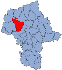 موقعیت شهرستان پوونگسک در نقشه