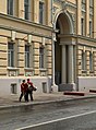 Rustika na moskovskoj palači u ulici Nikitskaja