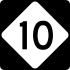 North Carolina Highway 10 marker