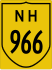 National Highway 966 marker