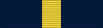 Navy blue ribbon with central gold stripe