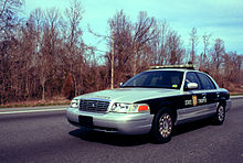 North Carolina State Highway Patrol cruiser on I-85 in 2008 North Carolina State Trooper on I-85.jpg