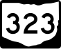 State Route 323 marker