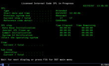 IBM i during initial program load of the SLIC Os400-lic-ipl (screenshot).png