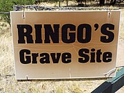 John Ringo grave site sign